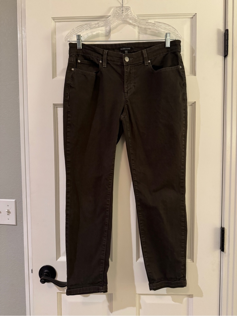 EILEEN FISHER Women's Olive Capri Jeans - size 10